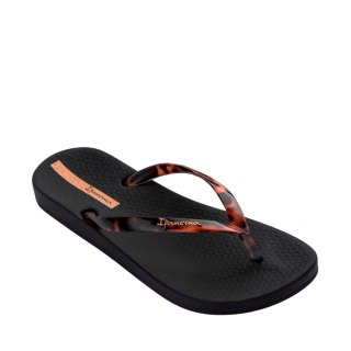 Klapki damskie Ipanema Anat Connect czarno-brązowe 83648-AR100