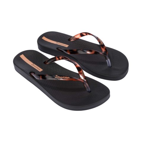 Klapki damskie Ipanema Anat Connect czarno-brązowe 83648-AR100 Klapki damskie Ipanema Anat Connect czarno-brązowe 83648-AR100