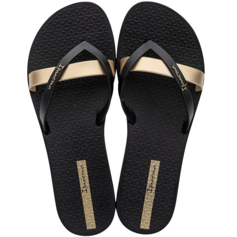 Klapki damskie Ipanema Kirei Fem czarno-złote 81805-AT156 Klapki damskie Ipanema Kirei Fem czarno-złote 81805-AT156