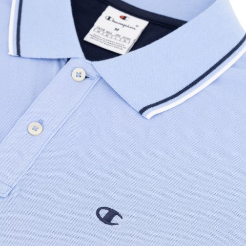 Koszulka męska Champion polo błękitna 220897 BS186 Koszulka męska Champion polo błękitna 220897 BS186