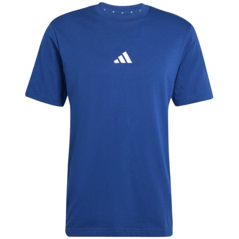 Koszulka męska adidas Essentials 3-Stripes Single Jersey niebieska JE6399 Koszulka męska adidas Essentials 3-Stripes Single Jersey niebieska JE6399