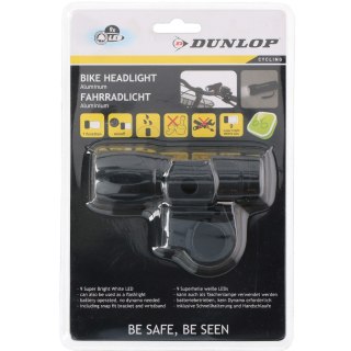 Lampka rowerowa Dunlop Bike Headlight white białe 9 led 41688-416885