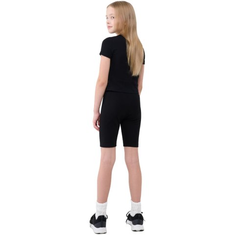 Legginsy dla dziewczynki 4F CAS F014 głęboka czerń 4FJWSS25TSTIF014 20S