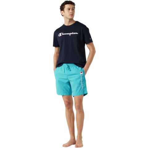 Spodenki kąpielowe męskie Champion Beachshort miętowe 219978 BS184