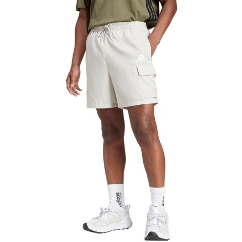 Spodenki męskie adidas Essentials Small Logo Cargo Chelsea białe JD1828 Spodenki męskie adidas Essentials Small Logo Cargo Chelsea białe JD1828