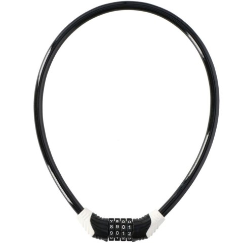 Zapięcie rowerowe Dunlop spiralne na szyfr 10 mm x 65 cm czarne 1042800 Zapięcie rowerowe Dunlop spiralne na szyfr 10 mm x 65 cm czarne 1042800