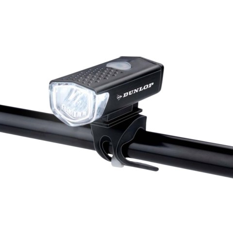 Zestaw lampek rowerowych Dunlop Led, ładowanie USB, tył+przód 473758