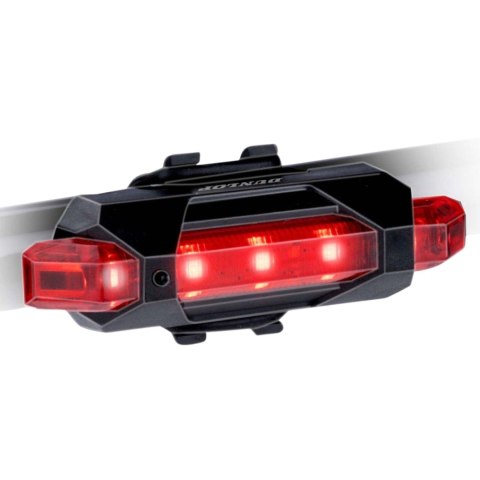 Zestaw lampek rowerowych Dunlop Led, ładowanie USB, tył+przód 473758