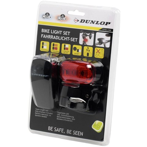 Zestaw lampek rowerowych Dunlop Led przód+tył 416793 Zestaw lampek rowerowych Dunlop Led przód+tył 416793