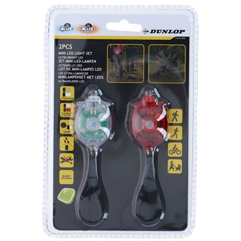 Zestaw lampek rowerowych Dunlop led tył+przód 2053141 Zestaw lampek rowerowych Dunlop led tył+przód 2053141