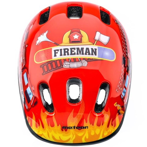 Kask rowerowy Meteor KS06 Firetracker rozm. S 48-52 cm czerwony 24837