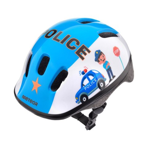 Kask rowerowy Meteor KS06 Police rozm. S 48-52 cm 17443 Kask rowerowy Meteor KS06 Police rozm. S 48-52 cm 17443