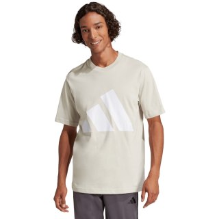 Koszulka męska adidas Essentials Big Logo beżowa JE8933