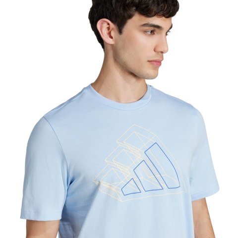Koszulka męska adidas M T Fill Tee błękitna JJ3865 Koszulka męska adidas M T Fill Tee błękitna JJ3865