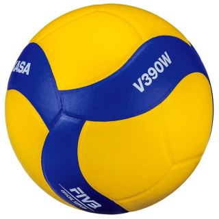 Piłka siatkowa Mikasa zółto-niebieska V390W
