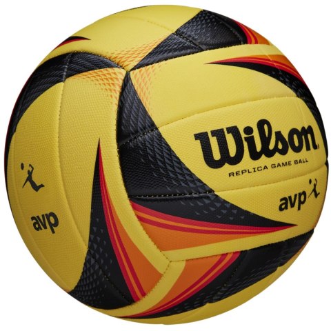 Piłka siatkowa Wilson AVP Replica Game żółto-czarno-pomarańczowa WTH01020XB Piłka siatkowa Wilson AVP Replica Game żółto-czarno-pomarańczowa WTH01020XB