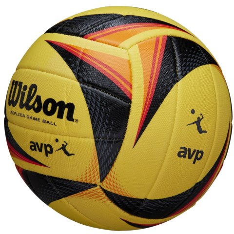 Piłka siatkowa Wilson AVP Replica Game żółto-czarno-pomarańczowa WTH01020XB Piłka siatkowa Wilson AVP Replica Game żółto-czarno-pomarańczowa WTH01020XB