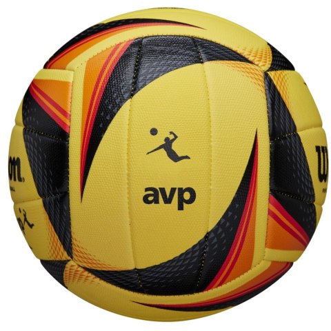 Piłka siatkowa Wilson AVP Replica Game żółto-czarno-pomarańczowa WTH01020XB Piłka siatkowa Wilson AVP Replica Game żółto-czarno-pomarańczowa WTH01020XB