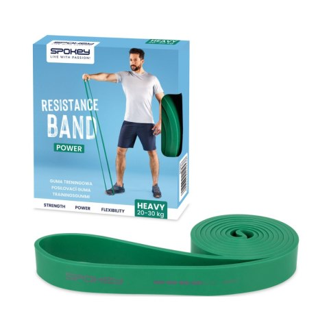 Guma Fitness Spokey Power Hard GN zielona 941953 Guma Fitness Spokey Power Hard GN zielona 941953