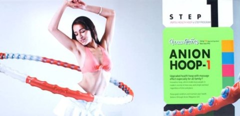 Hula-hop Anion 1 biało-czerwone