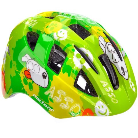 Kask Meteor PNY11 rozm. S 43-48 cm Dogs zielony 25228 Kask Meteor PNY11 rozm. S 43-48 cm Dogs zielony 25228
