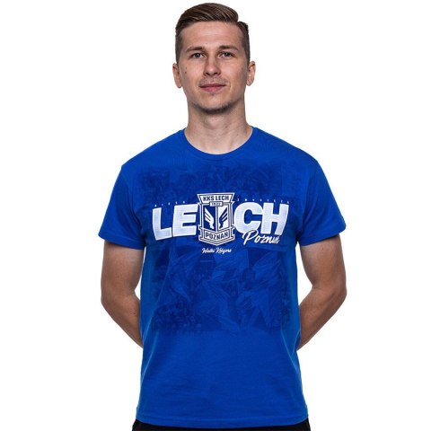 Koszulka Niech Zwycięża Lech Niebieska Koszulka Niech Zwycięża Lech Niebieska