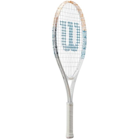 Rakieta do tenisa ziemnego Wilson Roland Garros Elite 21 3 1/2 biała WR086510H Rakieta do tenisa ziemnego Wilson Roland Garros Elite 21 3 1/2 biała WR086510H