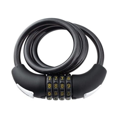 Zapięcie rowerowe Gerda szyfrowe linka Kombo Flex 1000/8C czarne 0SKF100008 06C0XP