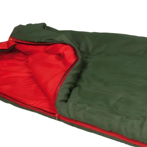 Śpiwór High Peak Pak 600 Eco 210x75x50 cm zielono-czerwony 23247 Śpiwór High Peak Pak 600 Eco 210x75x50 cm zielono-czerwony 23247