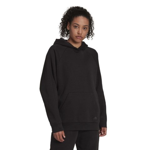 Bluza damska adidas All Sz Fleece Boyfriend Hoodie czarna HC8823 Bluza damska adidas All Sz Fleece Boyfriend Hoodie czarna HC8823
