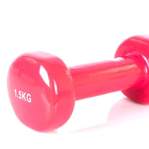 Hantle winylowe Profit różowe 2x1,5 kg DK 4102 Hantle winylowe Profit różowe 2x1,5 kg DK 4102