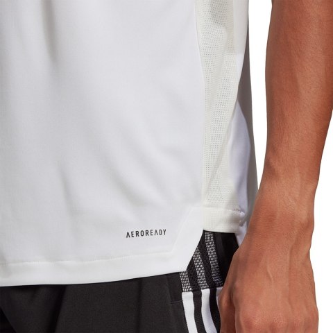 Koszulka męska adidas Tiro 21 Training Jersey biała GM7590 Koszulka męska adidas Tiro 21 Training Jersey biała GM7590