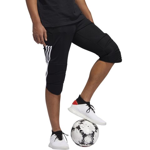Spodnie bramkarskie męskie adidas Tierro Goalkeeper 3/4 czarne FT1456 Spodnie bramkarskie męskie adidas Tierro Goalkeeper 3/4 czarne FT1456