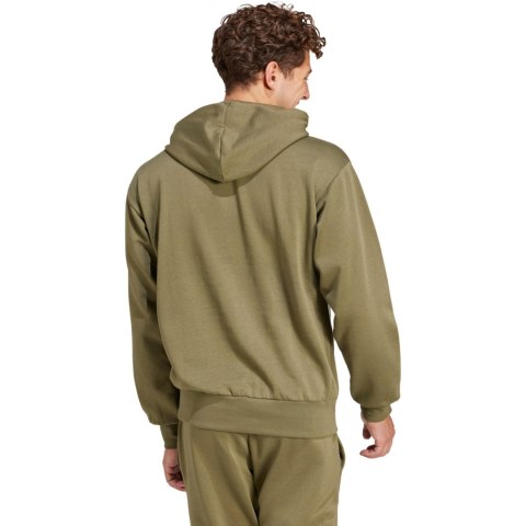 Bluza męska adidas Essentials Feelcozy Fleece oliwkowa JE3799 Bluza męska adidas Essentials Feelcozy Fleece oliwkowa JE3799
