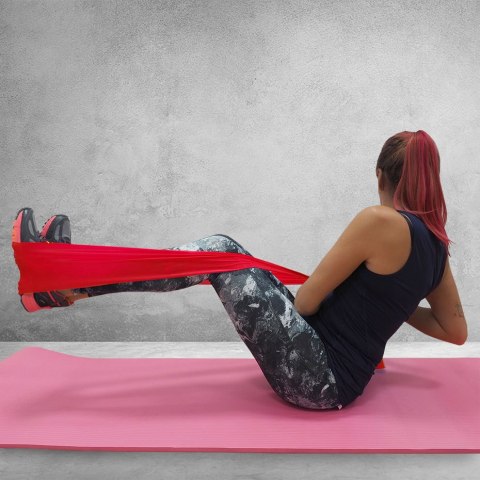 Guma Fitness Profit Heavy 120x15x0,55cm czerwona DK 2227 Guma Fitness Profit Heavy 120x15x0,55cm czerwona DK 2227