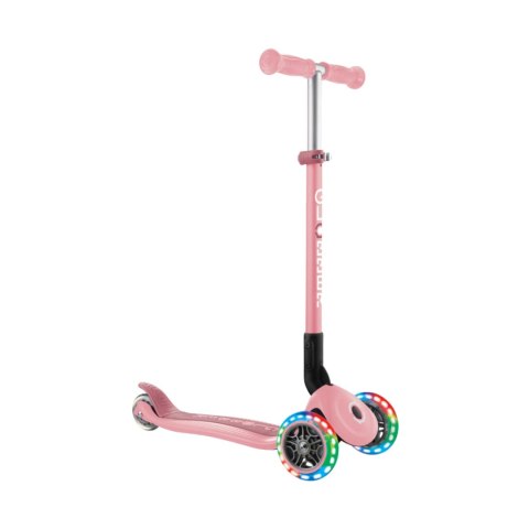 Hulajnoga SMJ Globber 3-kołowa 432-211-3 Primo Foldable Lights pastelowy róż