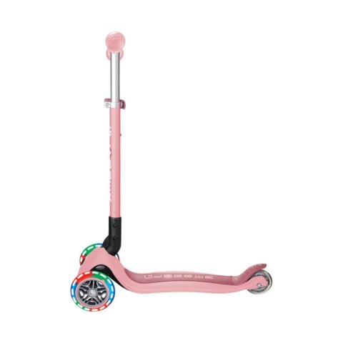 Hulajnoga SMJ Globber 3-kołowa 432-211-3 Primo Foldable Lights pastelowy róż