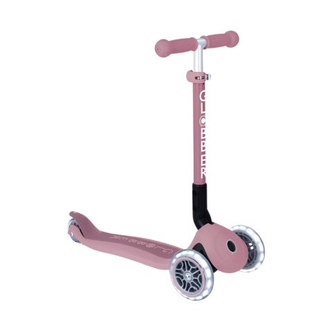 Hulajnoga SMJ Globber 3-kołowa 692-510 Junior Foldable Lights Eco pastelowy róż Hulajnoga SMJ Globber 3-kołowa 692-510 Junior Foldable Lights Eco pastelowy róż