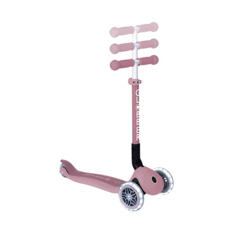 Hulajnoga SMJ Globber 3-kołowa 692-510 Junior Foldable Lights Eco pastelowy róż Hulajnoga SMJ Globber 3-kołowa 692-510 Junior Foldable Lights Eco pastelowy róż