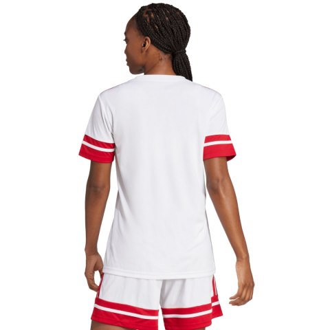 Koszulka damska adidas Squadra 25 Jersey biała JI9993 Koszulka damska adidas Squadra 25 Jersey biała JI9993