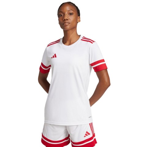 Koszulka damska adidas Squadra 25 Jersey biała JI9993 Koszulka damska adidas Squadra 25 Jersey biała JI9993