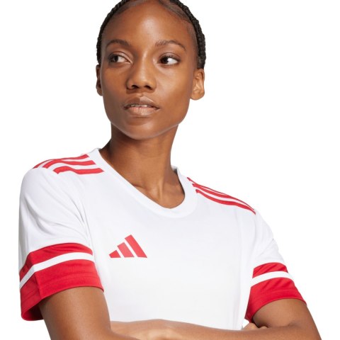 Koszulka damska adidas Squadra 25 Jersey biała JI9993 Koszulka damska adidas Squadra 25 Jersey biała JI9993