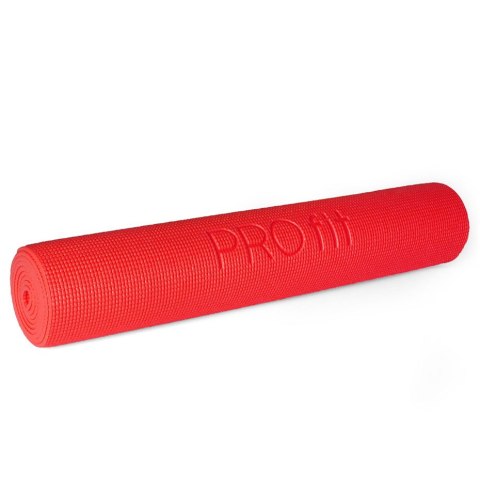 Mata do yogi Profit Slim 173x61x0,5cm czerwona DK 2203 Mata do yogi Profit Slim 173x61x0,5cm czerwona DK 2203