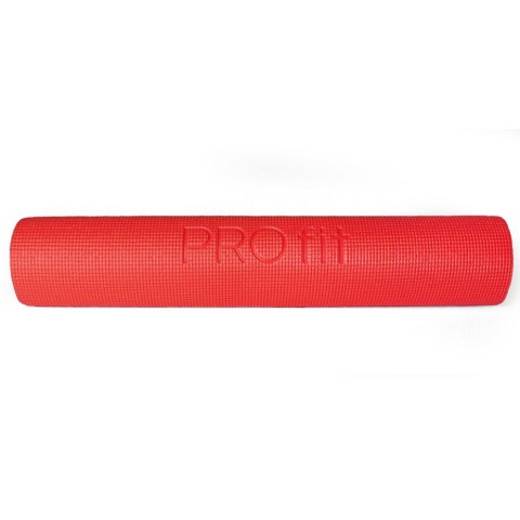 Mata do yogi Profit Slim 173x61x0,5cm czerwona DK 2203 Mata do yogi Profit Slim 173x61x0,5cm czerwona DK 2203