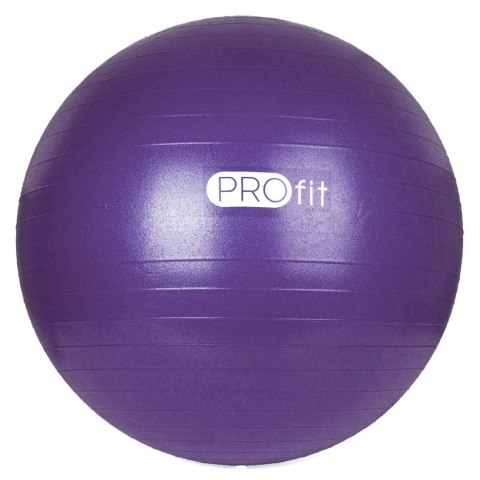 Piłka gimnastyczna Profit 55 cm fioletowa z pompką DK 2102 Piłka gimnastyczna Profit 55 cm fioletowa z pompką DK 2102