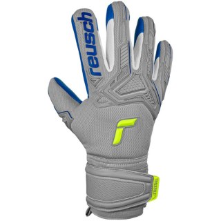 Rękawice bramkarskie Reusch Attrakt Freegel Silver szaro-niebieskie 5270235 6006