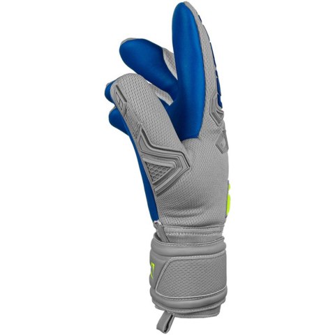 Rękawice bramkarskie Reusch Attrakt Freegel Silver szaro-niebieskie 5270235 6006 Rękawice bramkarskie Reusch Attrakt Freegel Silver szaro-niebieskie 5270235 6006