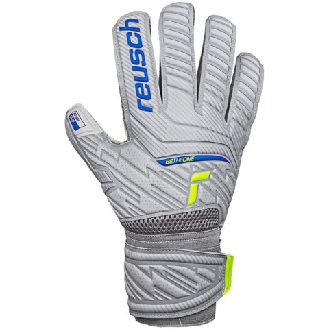 Rękawice bramkarskie Reusch Attrakt Grip szare 5270815 6016 Rękawice bramkarskie Reusch Attrakt Grip szare 5270815 6016