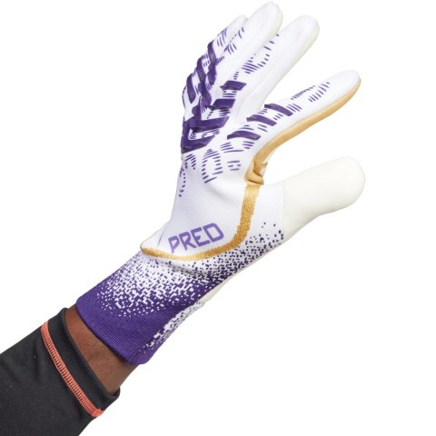 Rękawice bramkarskie adidas Predator GL Pro biało-fioletowe JZ5787 Rękawice bramkarskie adidas Predator GL Pro biało-fioletowe JZ5787
