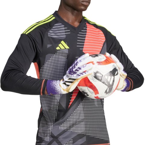 Rękawice bramkarskie adidas Predator GL Pro biało-fioletowe JZ5787 Rękawice bramkarskie adidas Predator GL Pro biało-fioletowe JZ5787